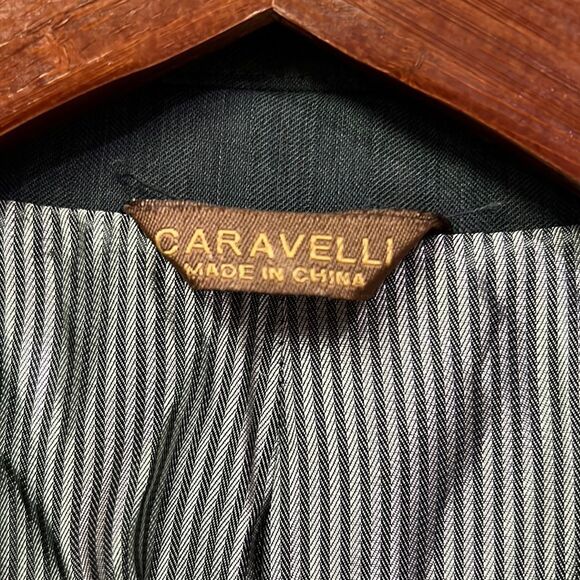 Caravelli Men’s 40R Grey w Stripes 3-button Sports Coat Jacket Blazer - Picture 5 of 11